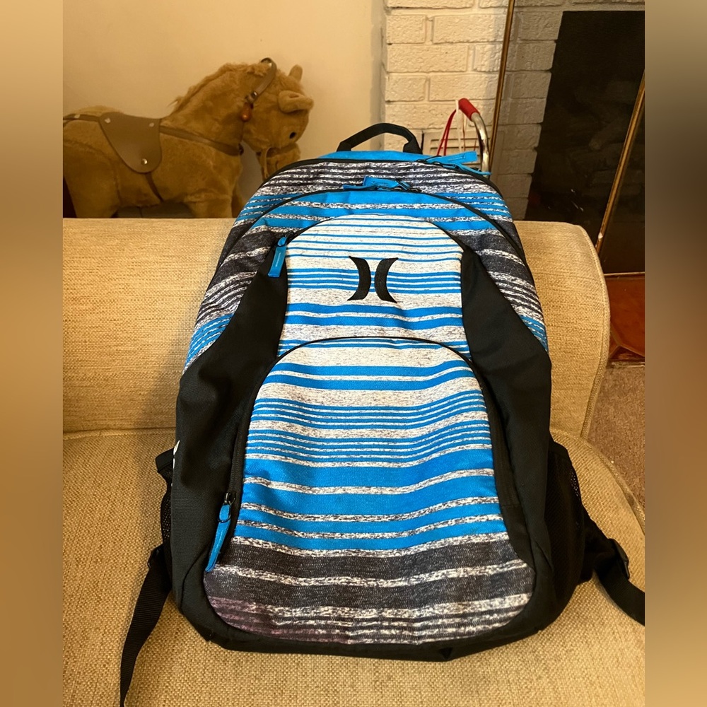 Hurley blue and black backpack - Picture 2 of 8